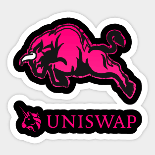 Uniswap UNI coin Crypto coin Crytopcurrency Sticker